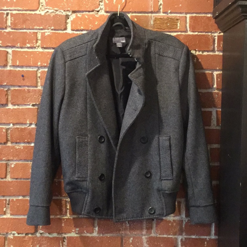 H&M grey combo wool/poly Men's Jacket. 36R
